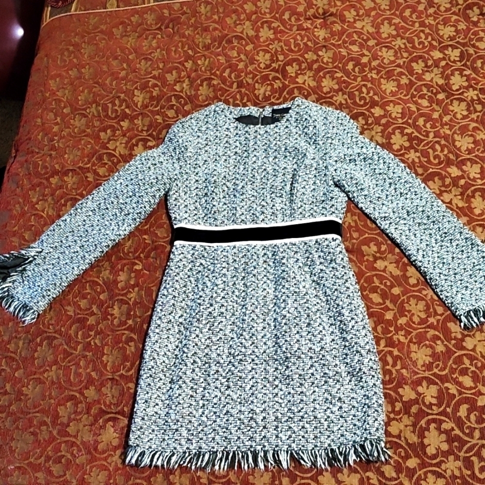 Juicy Couture Blue and Black Long Sleeve Dress